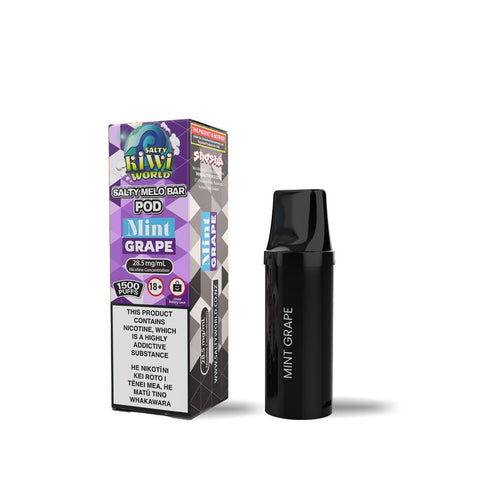Mint Grape - Salty MELO Bar Replacement Pod 28.5mg/ml | Shosha Vape NZ