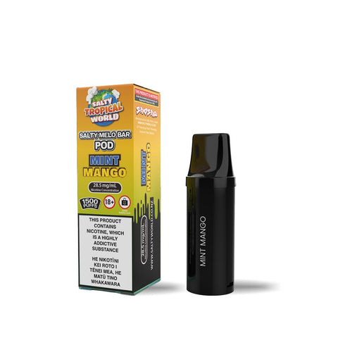 Mint Mango - Salty MELO Bar Replacement Pod 28.5mg/ml | Shosha Vape NZ
