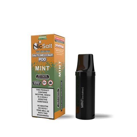 Mint - Salty MELO Bar Replacement Pod 28.5mg/ml | Shosha Vape NZ