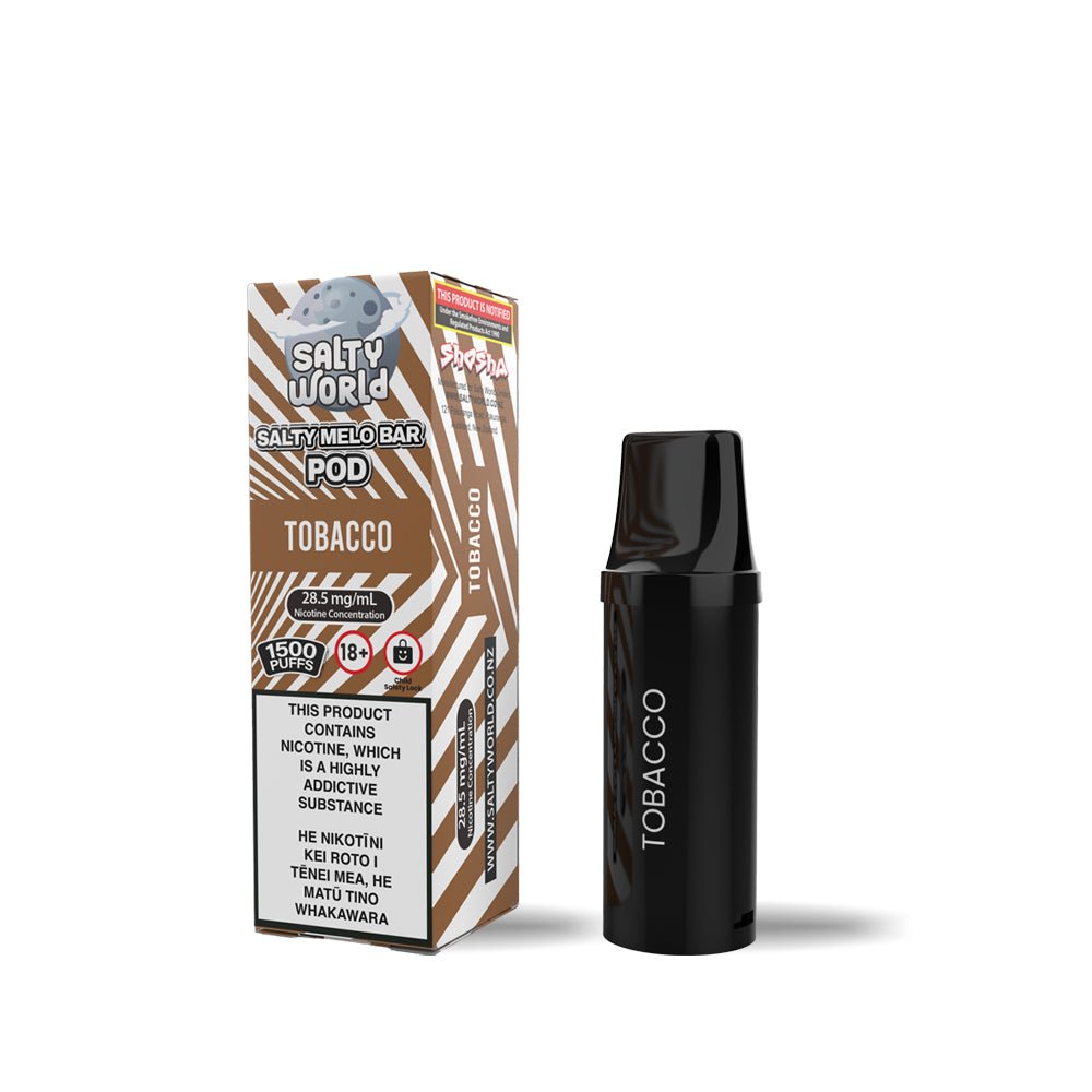 Tobacco - Salty MELO Bar Replacement Pod 28.5mg/ml | Shosha Vape NZ