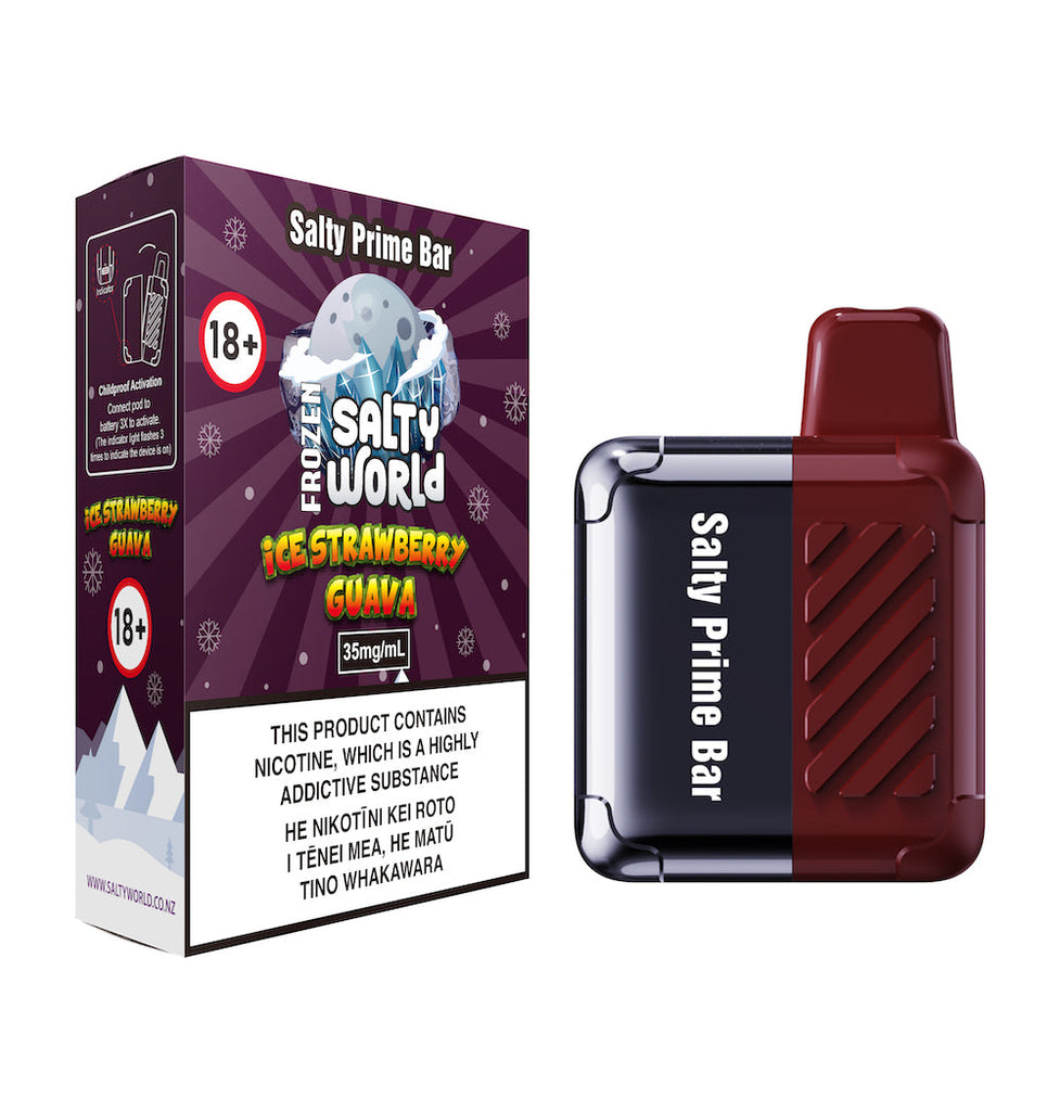 Salty Prime Bar Ice Strawberry Guava Disposable Vape